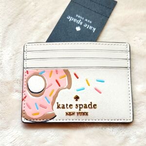 Kate Spade Cream and Pink Card Holder